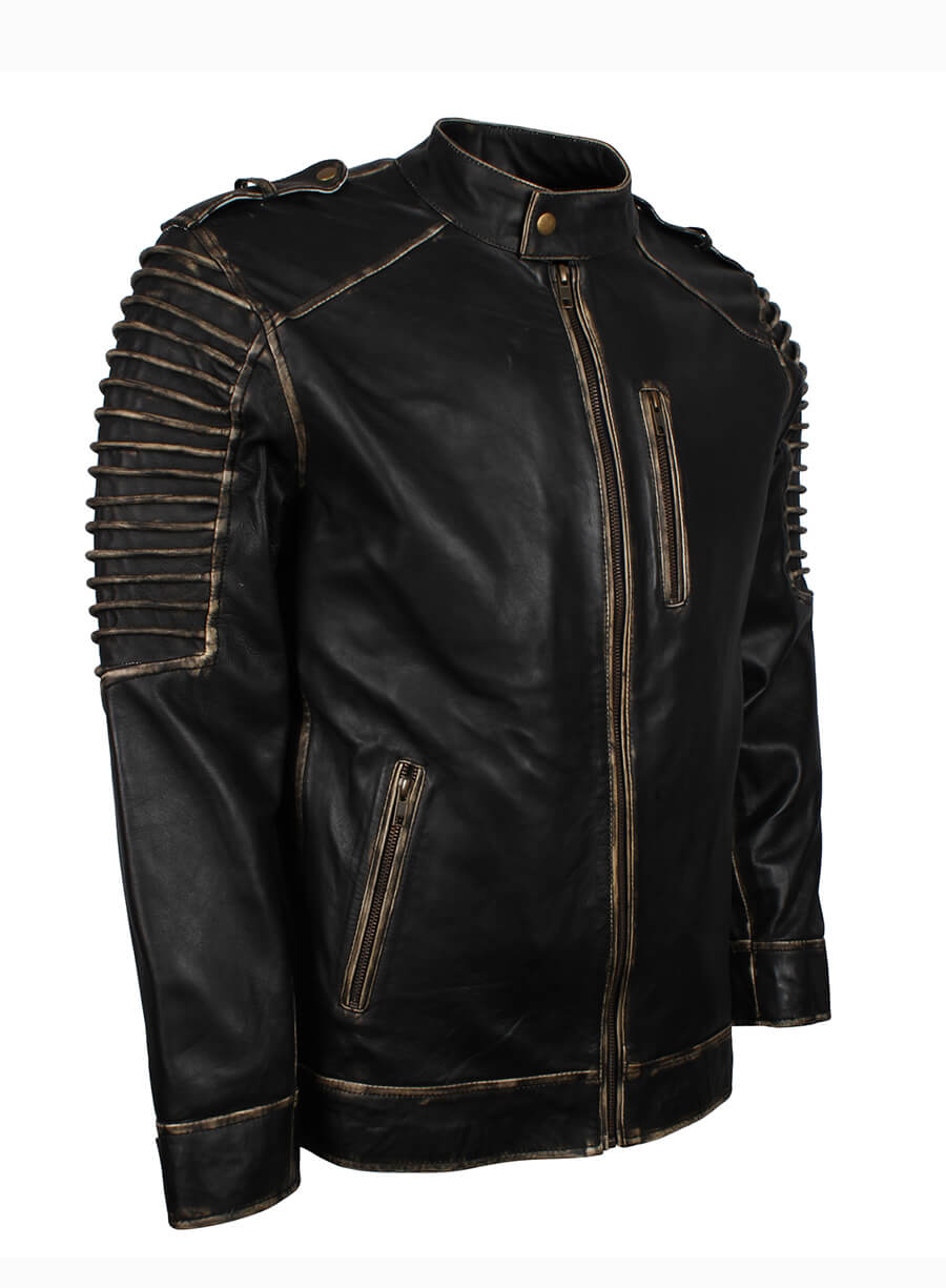 Batman The Killing Joke Scarecrow Hooded Leather Jacket