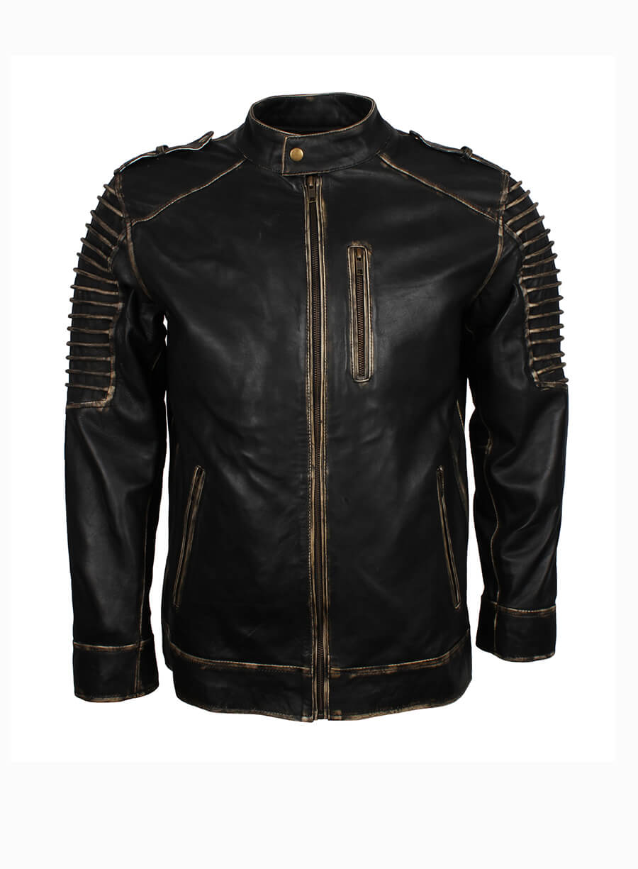 Batman The Killing Joke Scarecrow Hooded Leather Jacket