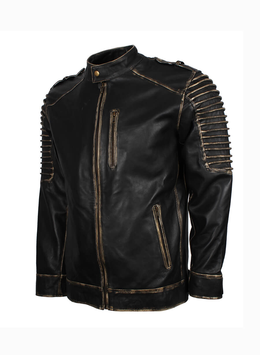 Batman The Killing Joke Scarecrow Hooded Leather Jacket