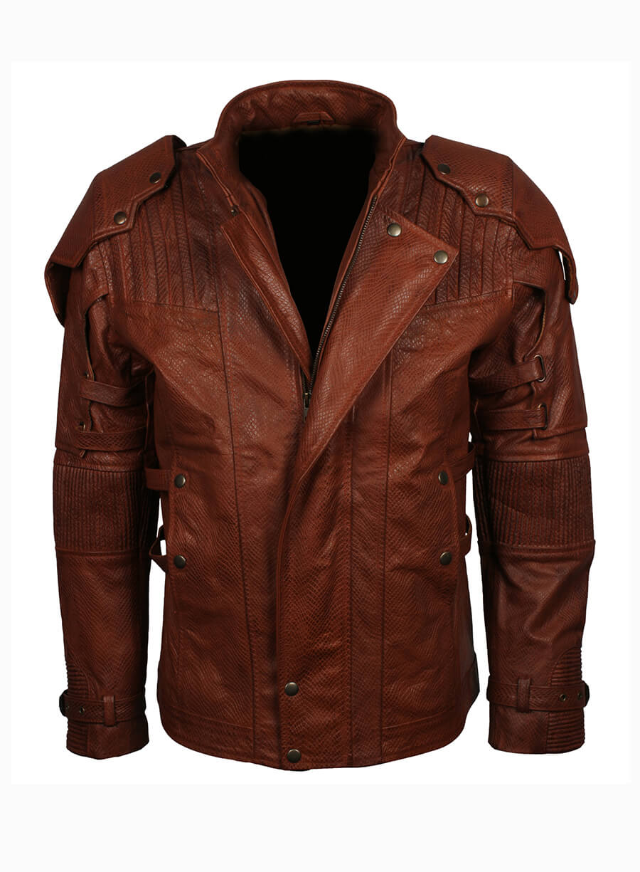 Guardians Of The Galaxy 2 Brown Leather Jacket