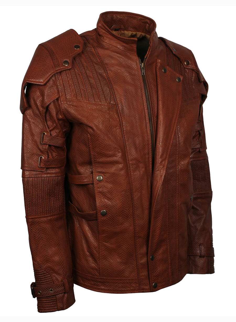 Guardians Of The Galaxy 2 Brown Leather Jacket