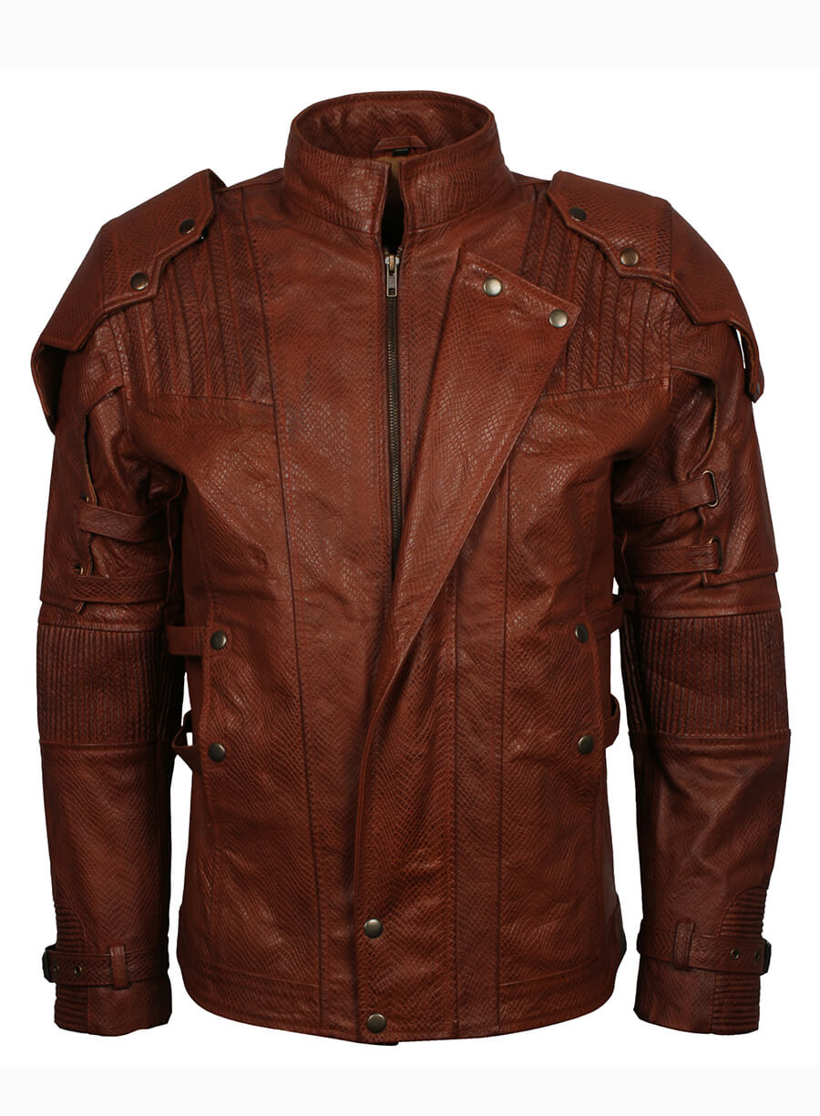 Guardians Of The Galaxy 2 Brown Leather Jacket