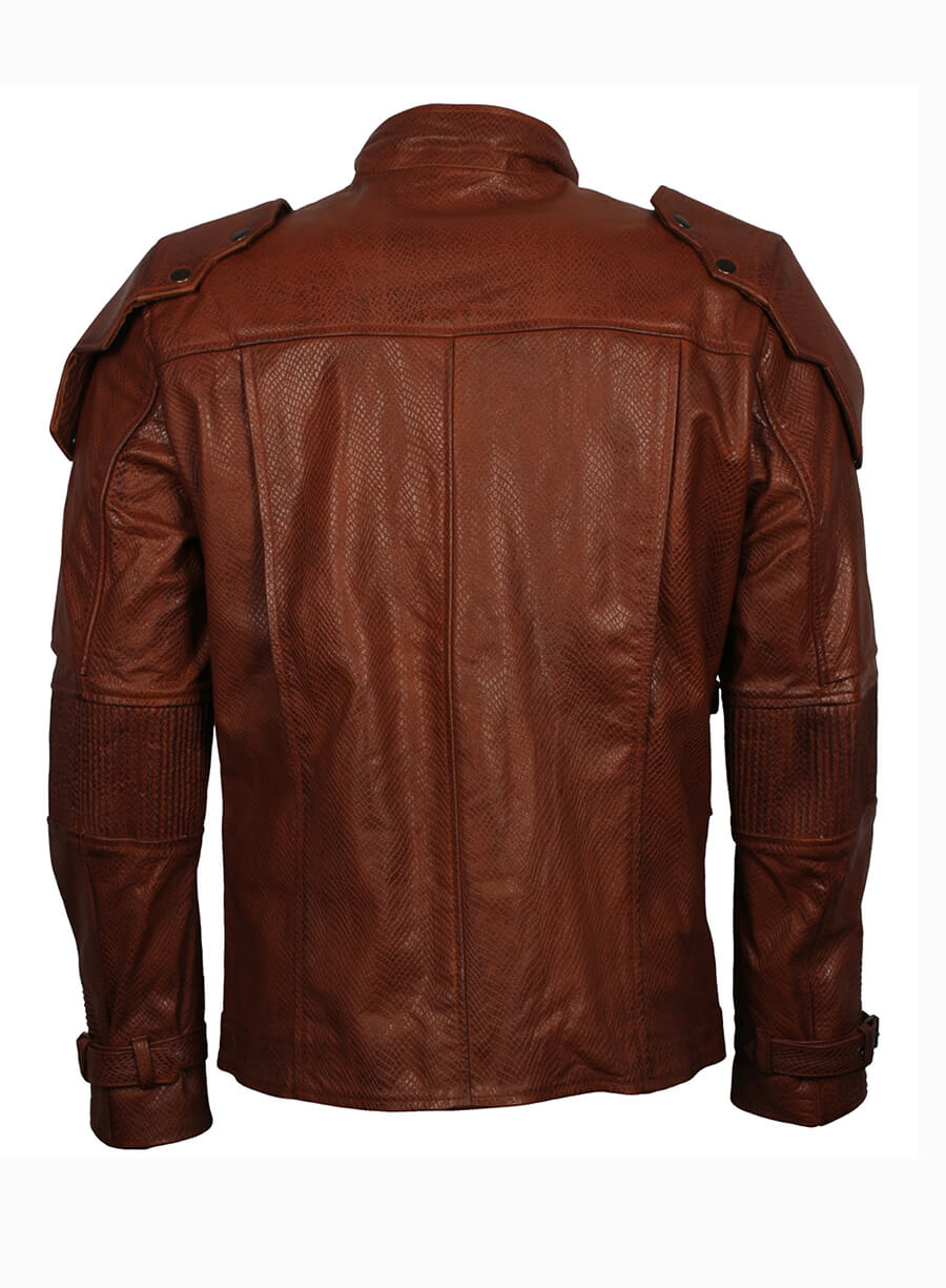 Guardians Of The Galaxy 2 Brown Leather Jacket