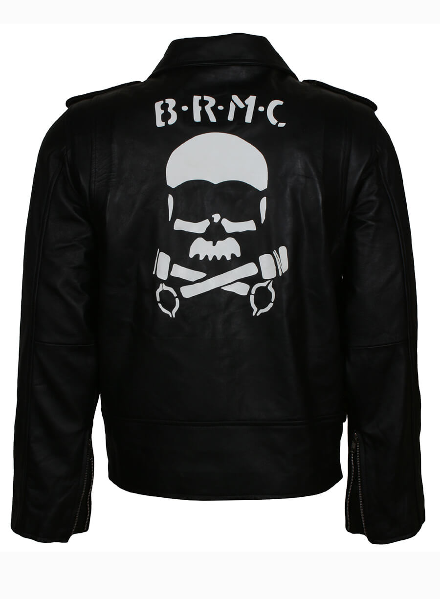 Marlon Brando Rebels BRMC Black Biker Jacket