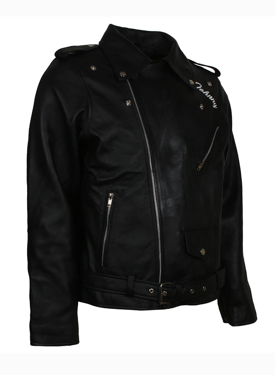 Marlon Brando Rebels BRMC Black Biker Jacket