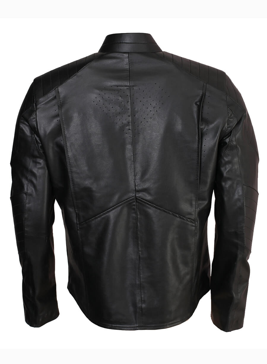 Superman Man of Steel 2013 Henry Cavill Black Leather Jacket