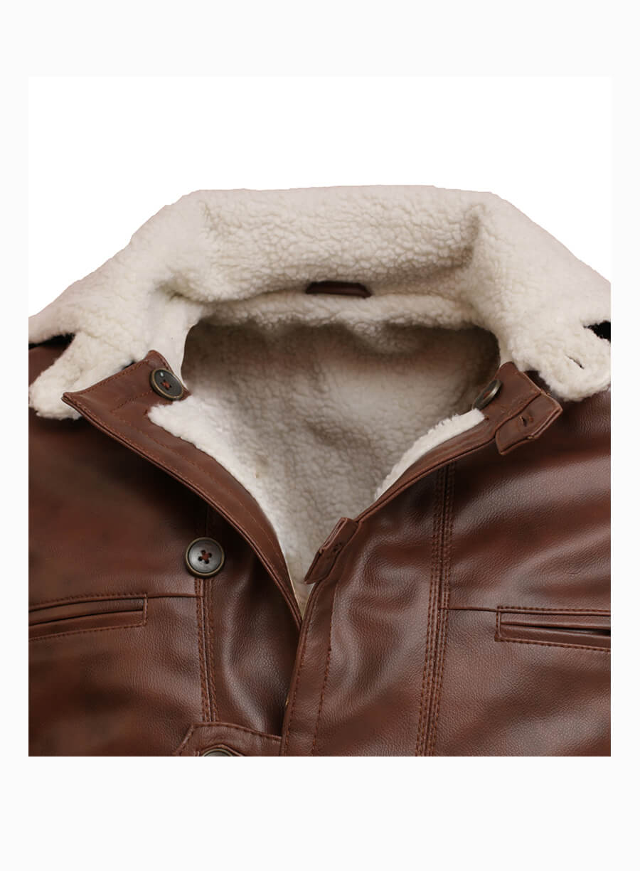 The Dark Knight Rises 2012 Bane Fur Leather Coat