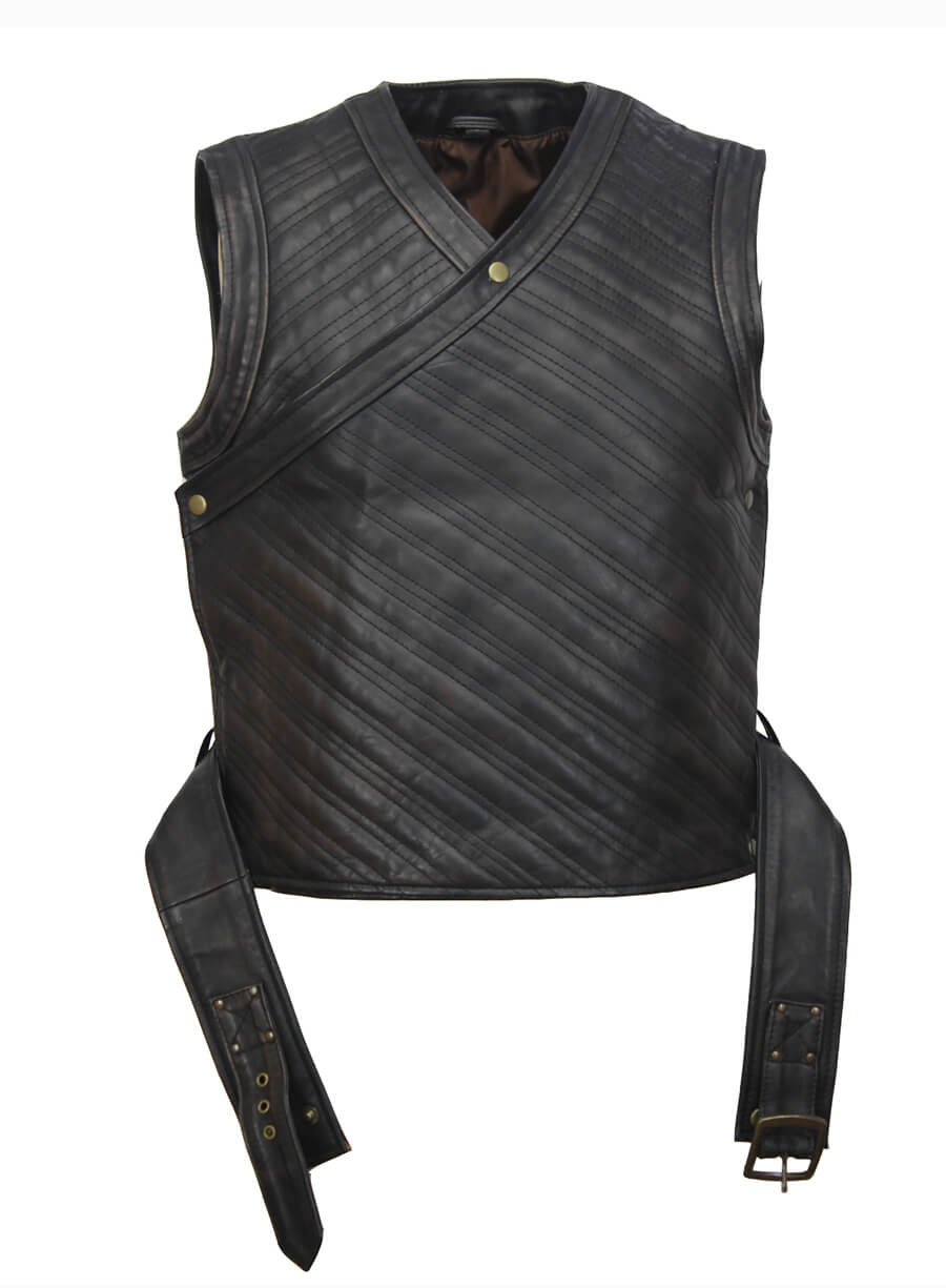 The Last Kingdom Uhtred Ragnarson Black Leather Vest