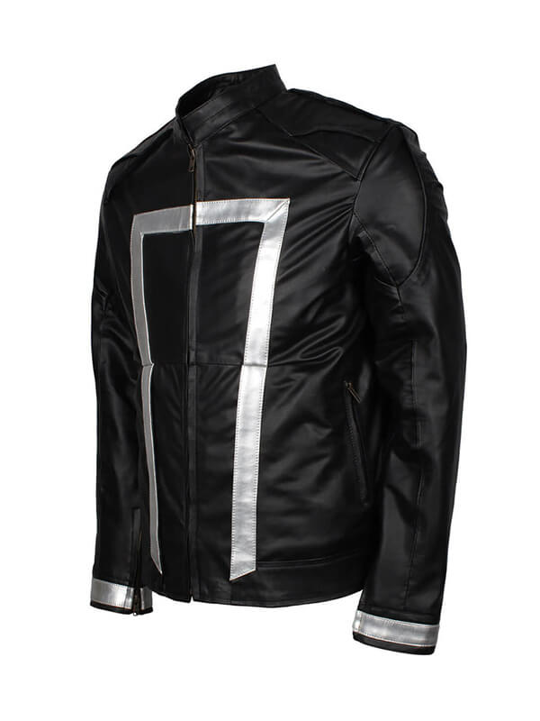 Agents of Shield 2013 Robbie Reyes Black Leather Jacket
