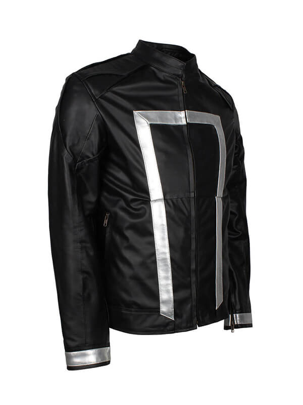 Agents of Shield 2013 Robbie Reyes Black Leather Jacket