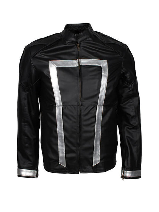 Agents of Shield 2013 Robbie Reyes Black Leather Jacket