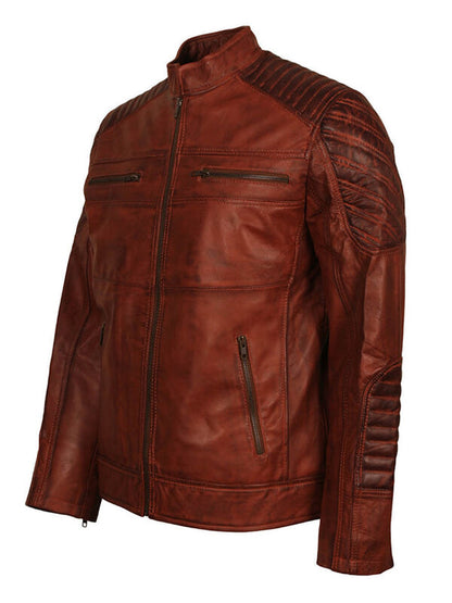 Batman: The Killing 2016 Joke Scarecrow Brown Leather Jacket