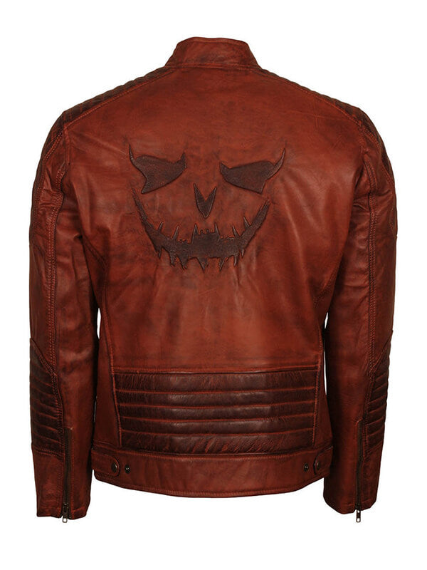 Batman: The Killing 2016 Joke Scarecrow Brown Leather Jacket
