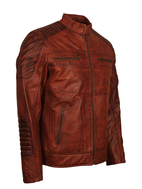 Batman: The Killing 2016 Joke Scarecrow Brown Leather Jacket