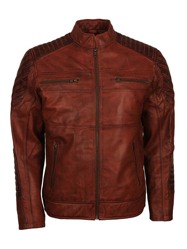 Batman: The Killing 2016 Joke Scarecrow Brown Leather Jacket