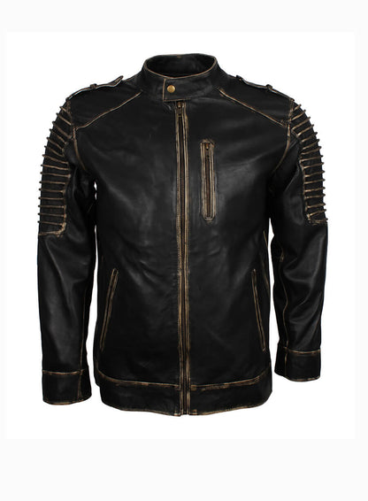 Batman The Killing Joke Scarecrow Hooded Leather Jacket
