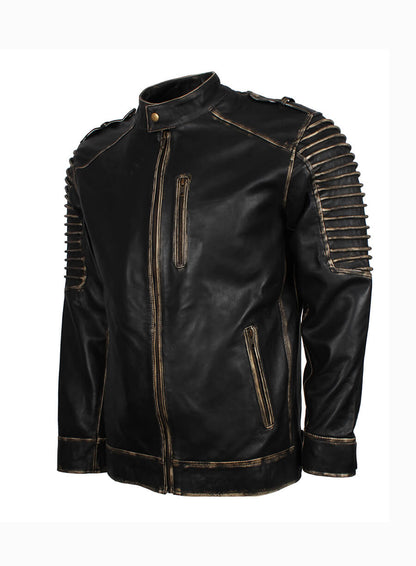 Batman The Killing Joke Scarecrow Hooded Leather Jacket
