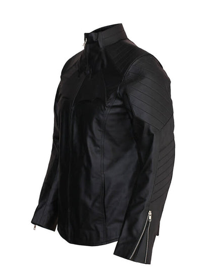 Bruce Wayne The Dark Knight Rises 2012 Leather Jacket