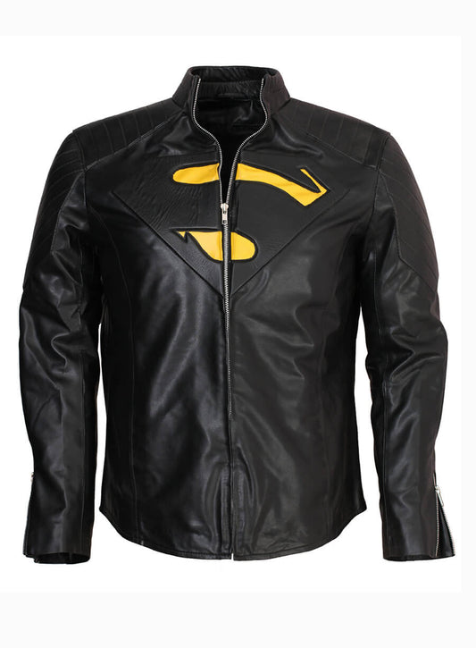 Justice League 2017 Superman Black Leather Jacket