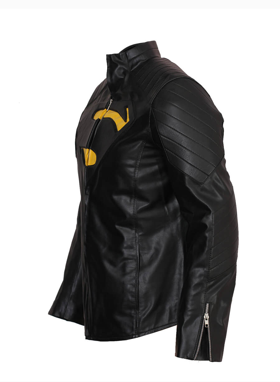 Justice League 2017 Superman Black Leather Jacket