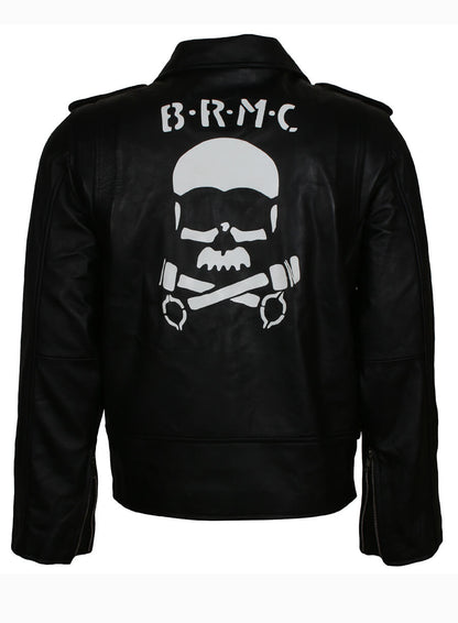 Marlon Brando Rebels BRMC Black Biker Jacket