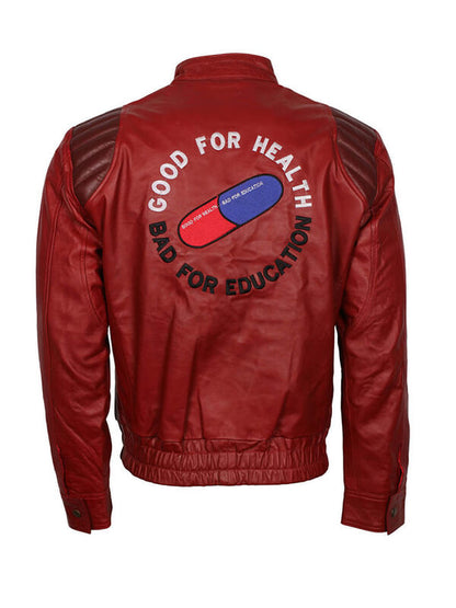 Men Akira Kaneda Red Leather Jacket