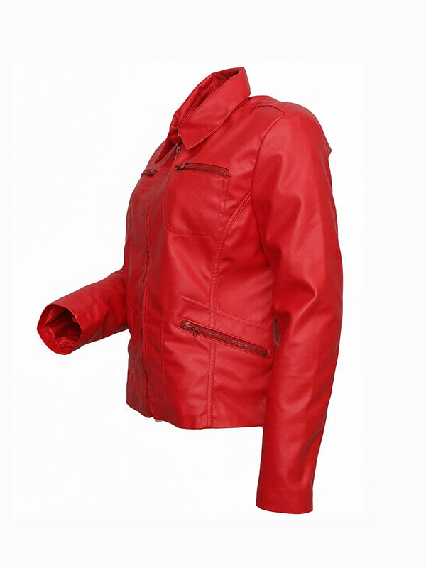 Once Upon A Time Emma Swan Red Leather Jacket