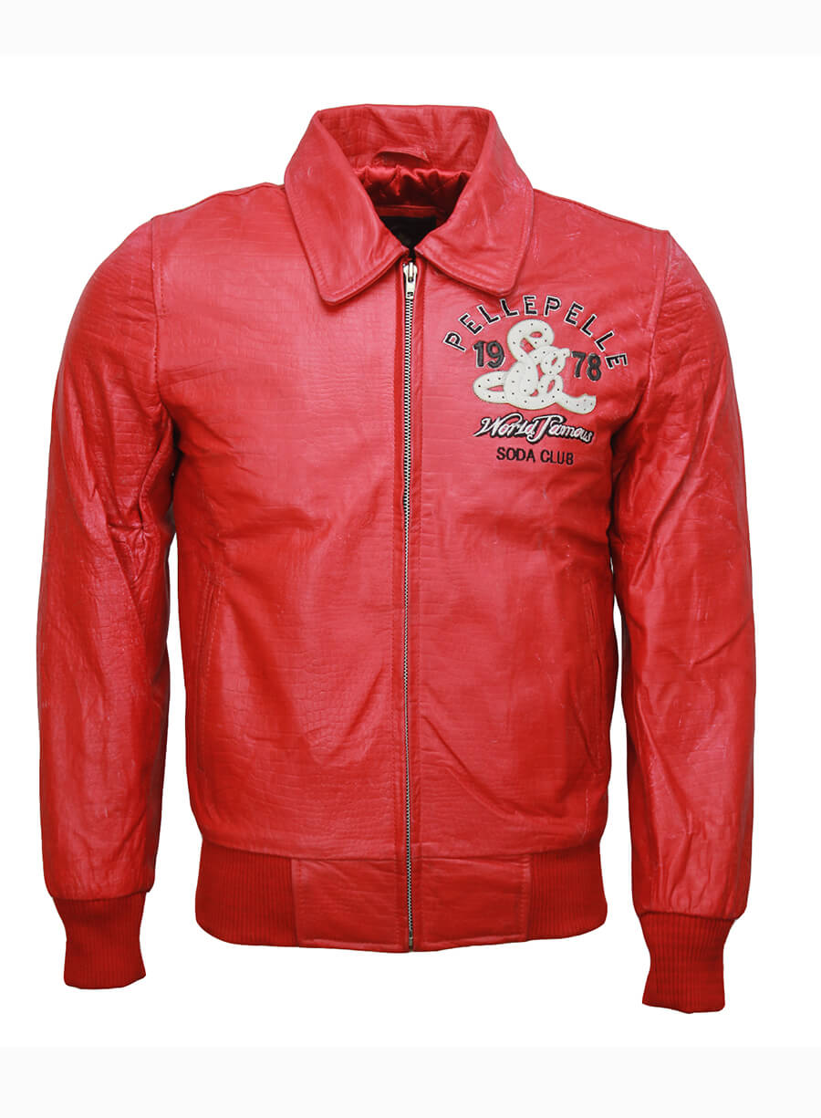 Pelle Pelle Soda Club Red Leather Jacket