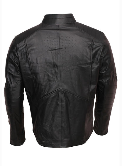 Smallville 2001 Clark Kent Superman Black Leather Jacket 