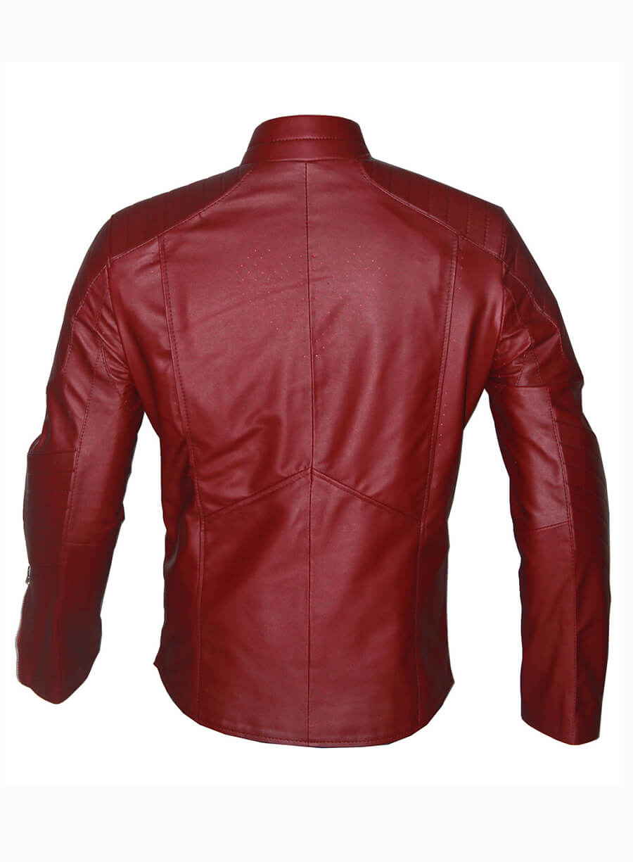 Smallville 2001 Clark Kent Superman Red Leather Jacket