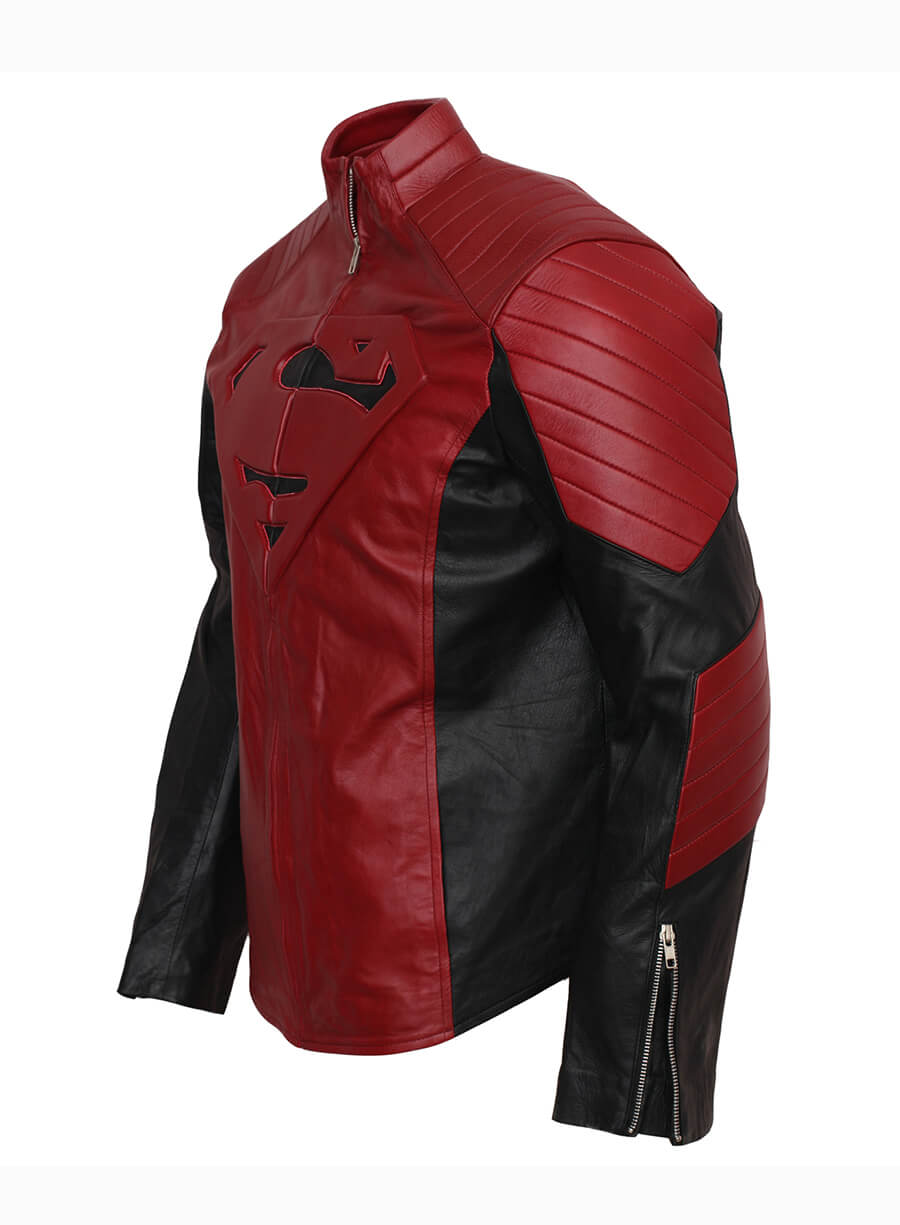 Smallville 2001 Superman Clark kent Leather Jacket 