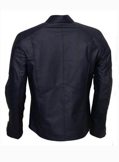 Smallville 2001 Superman Dark Blue Leather Jacket