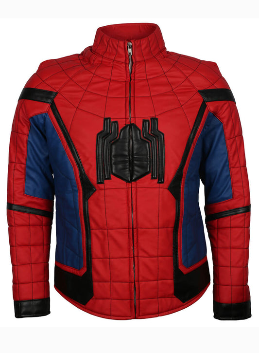  Spider-Man: Homecoming 2017 Leather Costume Jacket 