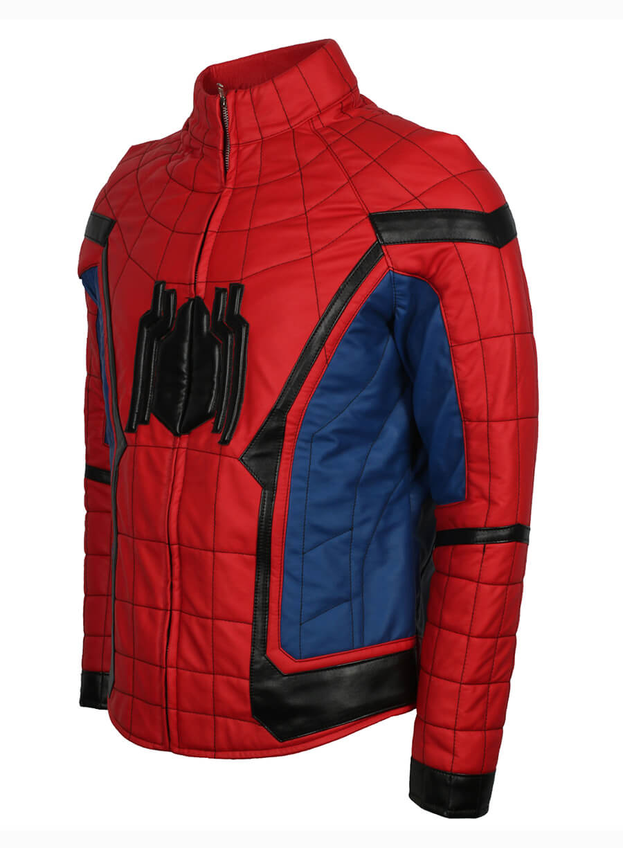  Spider-Man: Homecoming 2017 Leather Costume Jacket 