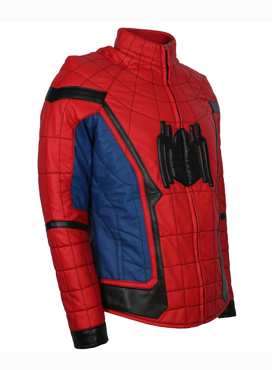  Spider-Man: Homecoming 2017 Leather Costume Jacket 