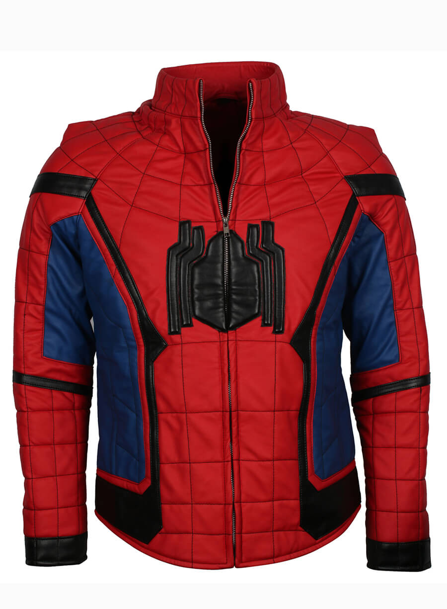  Spider-Man: Homecoming 2017 Leather Costume Jacket 