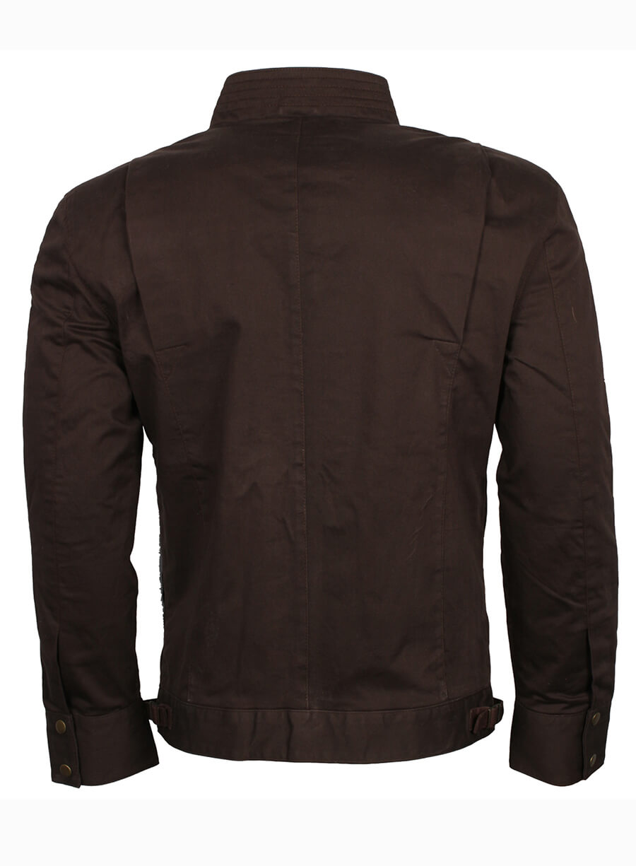 Star Wars Rogue One Captain Cassian Andor Brown Jacket 