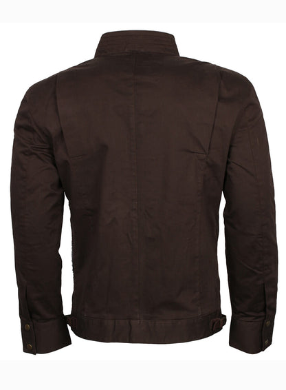 Star Wars Rogue One Captain Cassian Andor Brown Jacket 