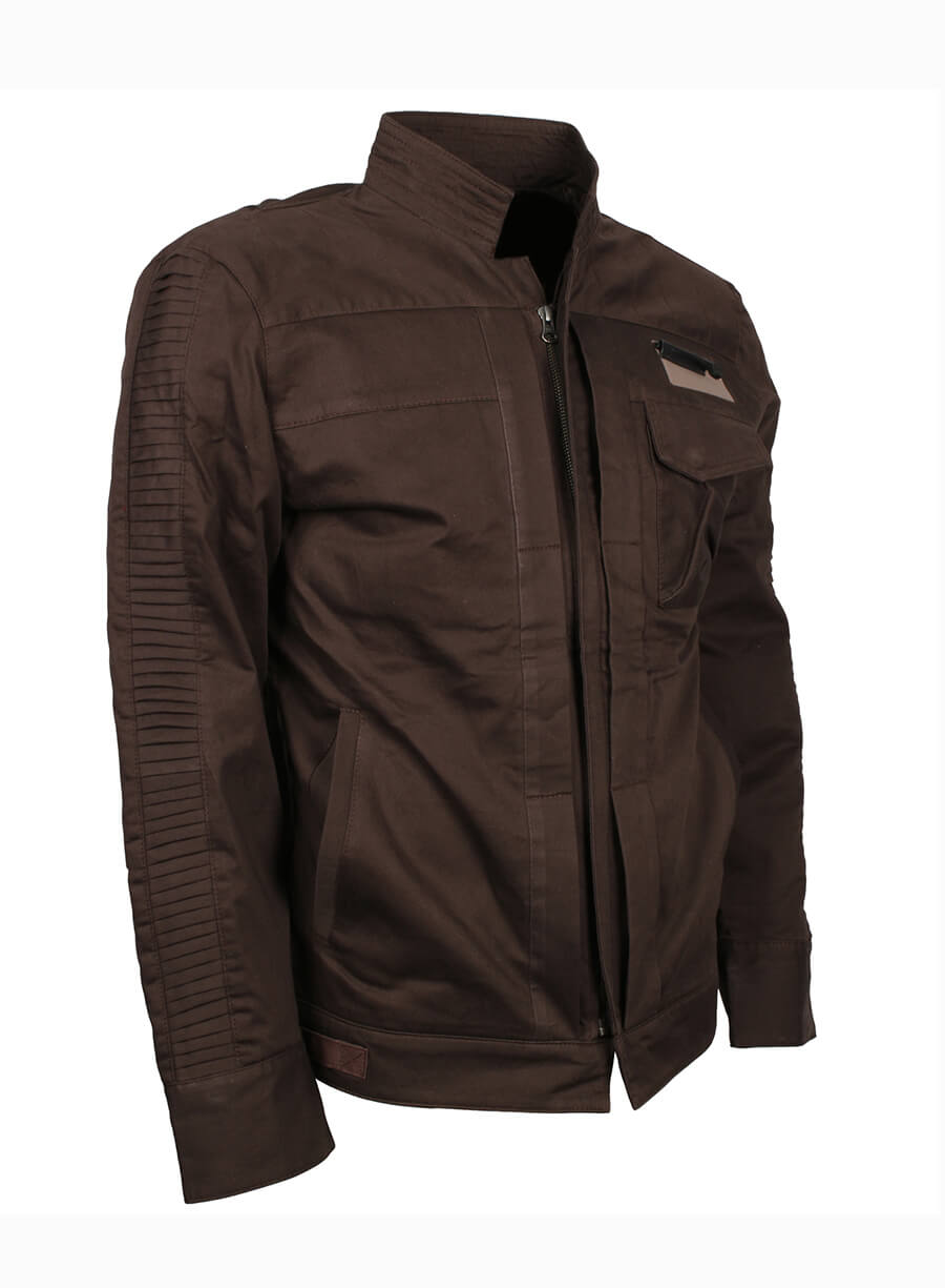 Star Wars Rogue One Captain Cassian Andor Brown Jacket 