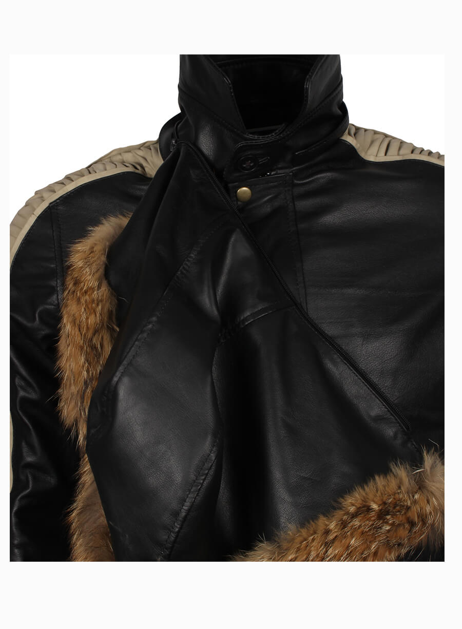 Star Wars Rogue One Captain Cassian Andor Black Hooded Jacket