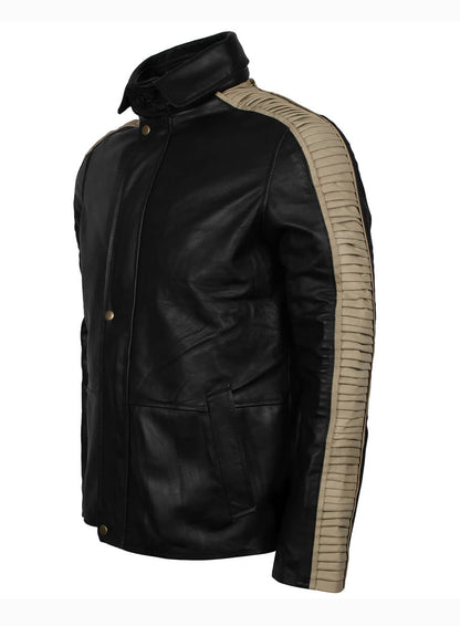 Star Wars Rogue One Captain Cassian Andor Black Hooded Jacket