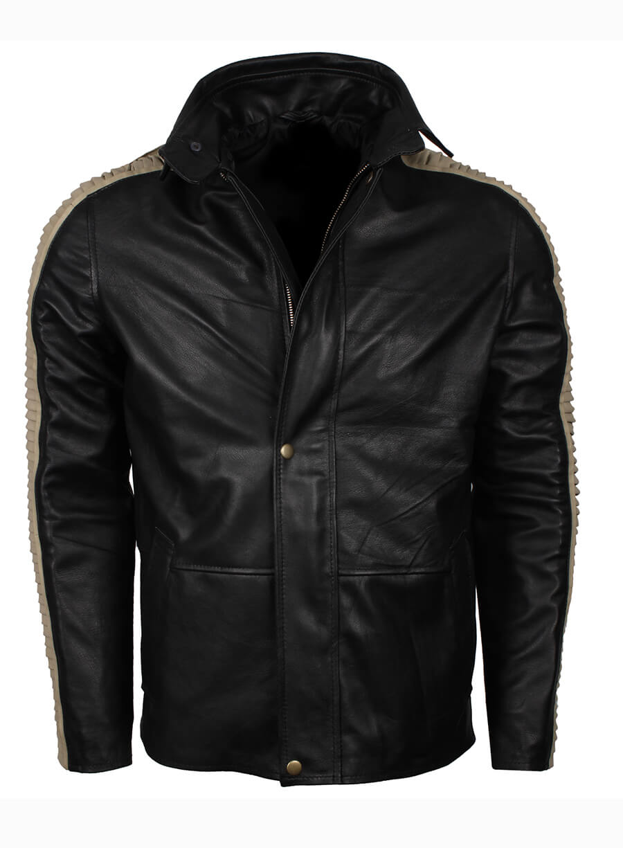 Star Wars Rogue One Captain Cassian Andor Black Hooded Jacket