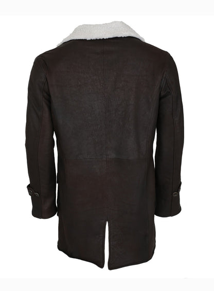 The Dark Knight Rises 2012 Bane Brown Fur Leather Coat