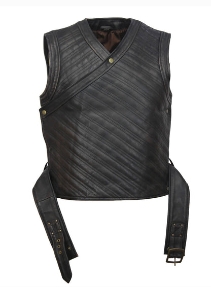 The Last Kingdom Uhtred Ragnarson Black Leather Vest